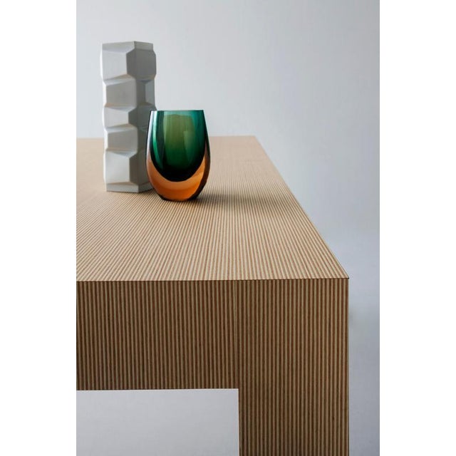 Not Yet Made - Made To Order Striped Dining Table in Wood by Sebastiano Bottos For Sale - Image 5 of 7