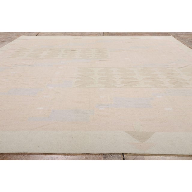 Vintage Indian Dhurrie Rug, 08'10 X 11'07 For Sale - Image 9 of 10