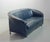 Wittmann Petrol Blue Soft Leather Two-Seat Sofa Model Aura attributed to Paolo Piva for Wittmann, Austria, 1980s For Sale - Image 4 of 13