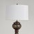 Impressive antique bronze Japanese Meiji style Champleve Enamel floor lamp featuring floral motifs with geometric borders,...