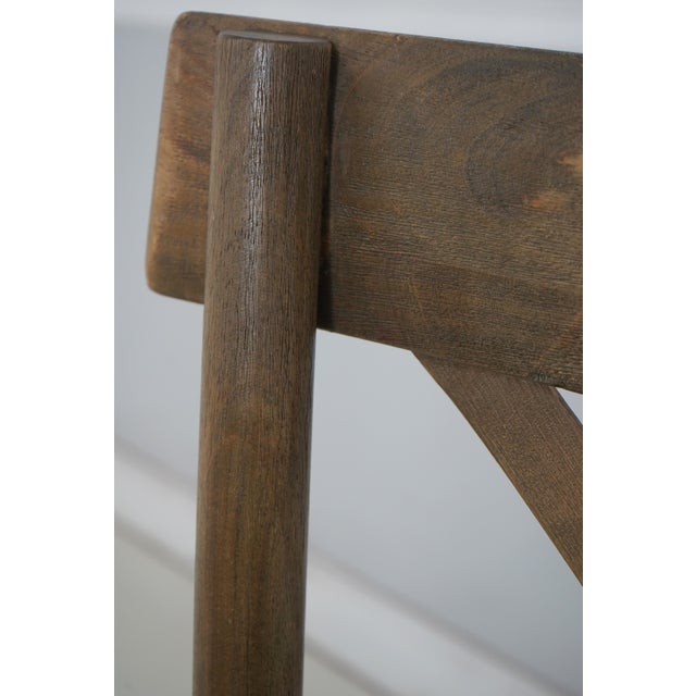 Set of 4 Bistro Walnut Counter Stools or Chairs For Sale - Image 12 of 18