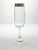 Italian 1990s Italian Cellini Gold Crystal Set of 4 Fluted Champagne Glasses For Sale - Image 3 of 4