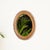 Stunning Mid-Century round mirror entirely crafted in bamboo, curved rattan, and hand-woven wicker. This charming organic...