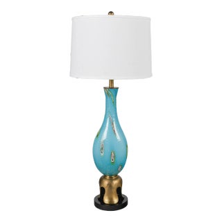 Mid-Century Murano Glass Table Lamp by Barovier & Toso, Italy, 1950s For Sale