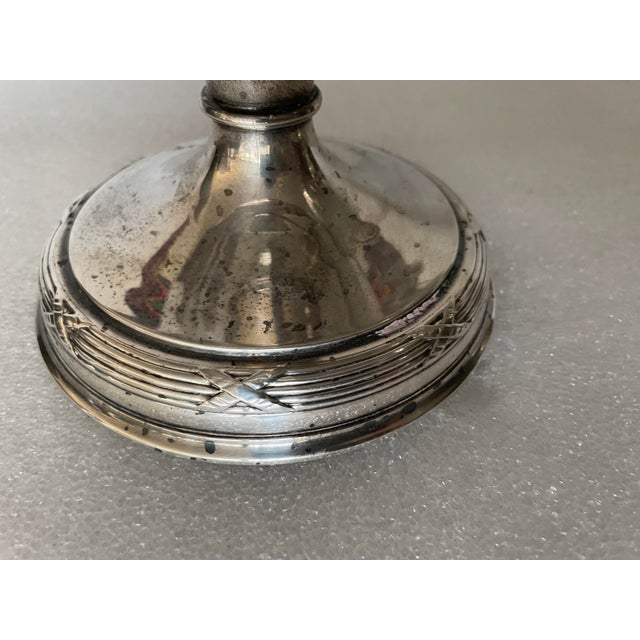 Silver Antique Silver Metal Centerpieces, 1890s, Set of 2 For Sale - Image 8 of 13