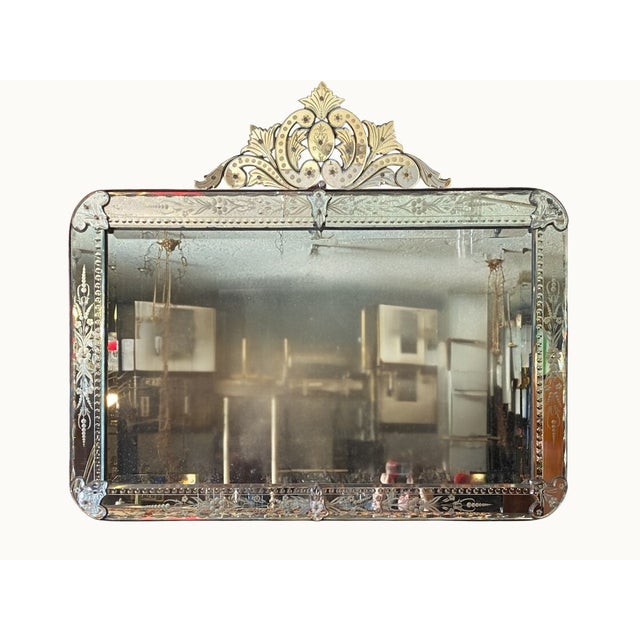 Venetian Mirror in Glass For Sale - Image 3 of 18