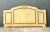 This vintage queen-size headboard is crafted from wood with a hand-painted finish that highlights its decorative,...