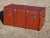 Storage trunk, originally a cabin trunk for transporting personal belongings during train or boat travel. This early 20th-...