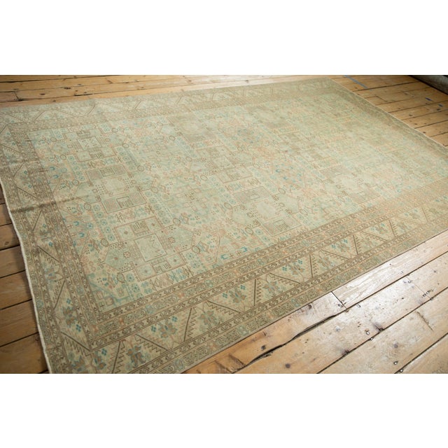 Vintage Distressed Sparta Carpet - 6'4" x 9'6" For Sale - Image 10 of 11