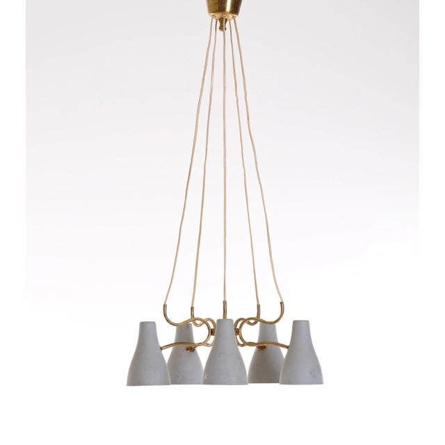 Gray Swedish Ceiling Light, 1950s For Sale - Image 8 of 12