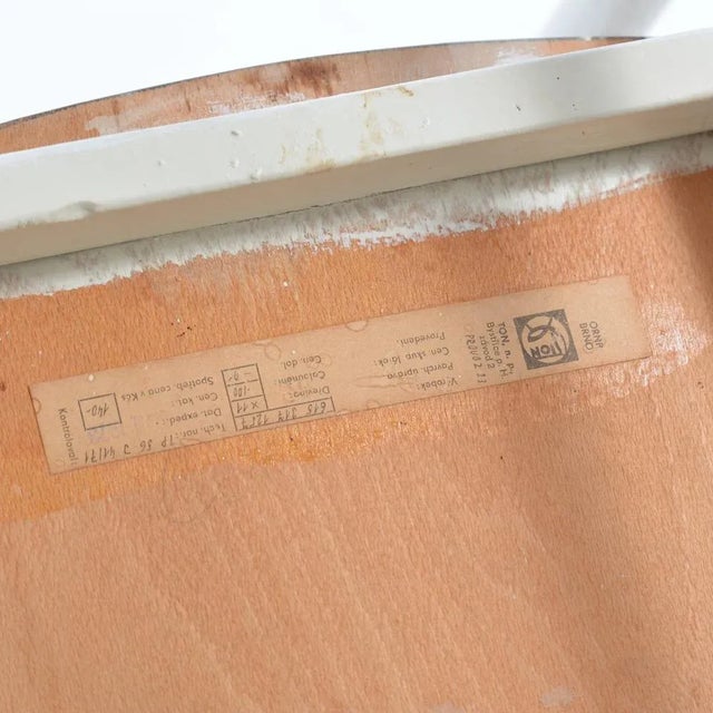 Mid-Century Czechoslovak White Oak & Formica Chair from TON, 1960s For Sale - Image 12 of 14