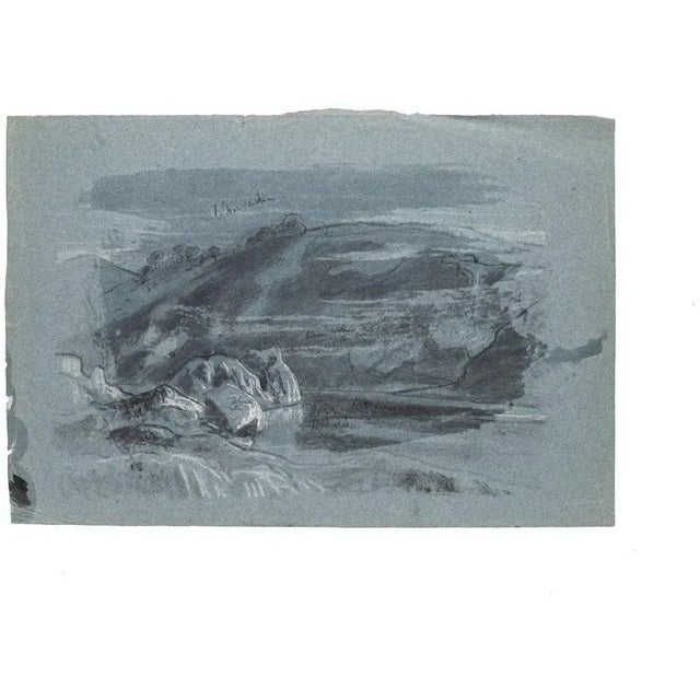 Landscape is a drawing in mixed media and pencil and chalk on paper realized by an Anonymous artist of the 20th Century....