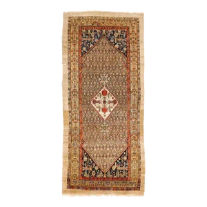 Antique Handmade Persian Gallery Rug. 5'2"x 11'6"