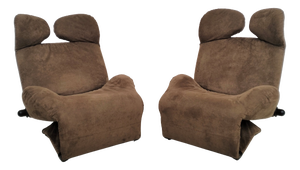 Vintage Wink Chaise Lounges by Toshiyuki Kita for Cassina, 1980s, Set of 2
