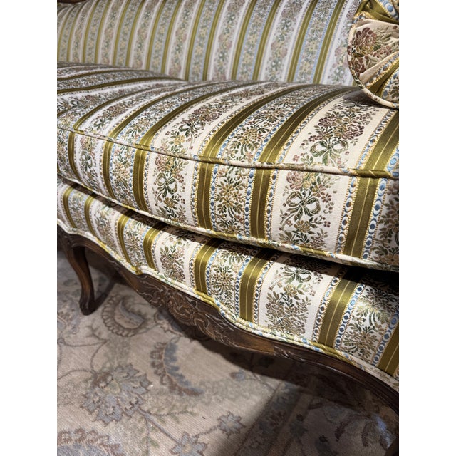 French Mid 20th Century Louis XV Style French Sofa For Sale - Image 3 of 9