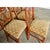 A fabulous set of carved oak Biedermeier-style chairs from Sweden, early 19th century, with soft cut-velvet seats to...