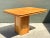 Mid-Century Modern Vintage Geometric Wood Extendable Game Table For Sale - Image 3 of 12