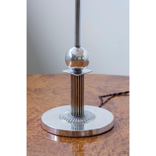 Metal Table Lamp by C. G. Hallberg, 1930s For Sale - Image 7 of 17