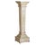 French Art Nouveau Hand-Painted Wood Pedestal, 1960s For Sale