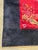 Early 20th Century Antique Chinese Art Deco Red and Navy Blue Floral Wool Rug For Sale - Image 5 of 7