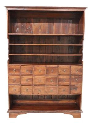 Large Bookcase with 18 Drawers, 1990s