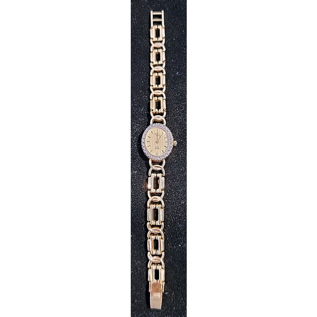 1980s Michael Anthony® 14k & Diamond Ladies Watch For Sale - Image 14 of 14