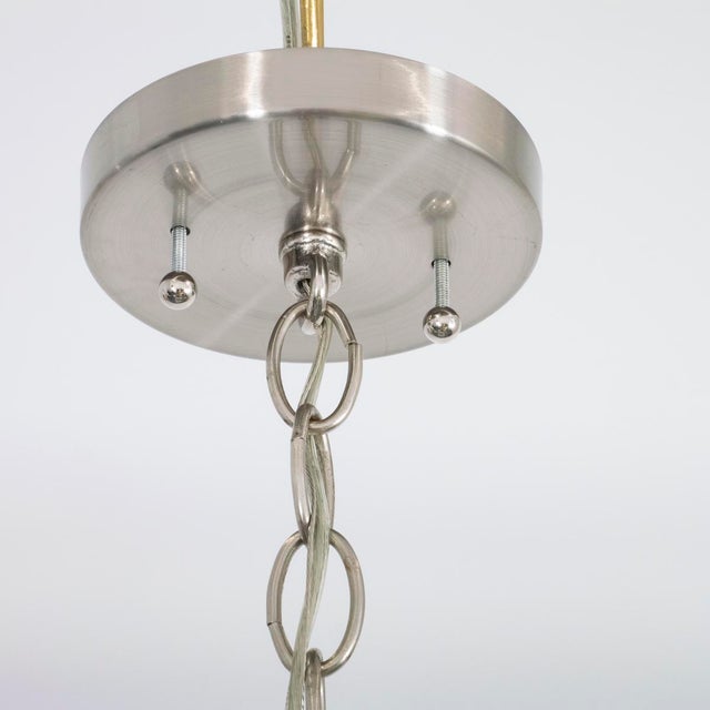 Molded glass tile chandelier by Kamenicky Senov For Sale - Image 4 of 12