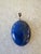 Mid 20th Century Vintage Lapis and Silver Pendant For Sale - Image 5 of 5