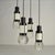 Hanging Light with Four Pendants by Gaetano Missaglia, 1970s For Sale - Image 3 of 16