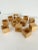 Mid 20th Century Mid-Century Wooden Block Napkin Rings - Set of 12 For Sale - Image 5 of 10