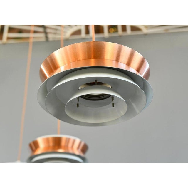 Mid-Century Copper Pendant Light by Veb Metaldrucker Halle, 1970s For Sale - Image 6 of 9