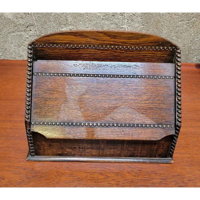 Desk Top Letter Box or Document Holder For Sale - Image 10 of 10