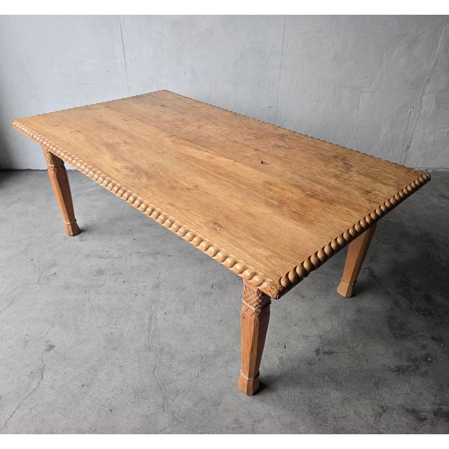 LOVE LOVE this Rustic Solid Wood Dining Table. This table is large and substantial yet somehow remains simplistic. This...