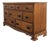 Vintage Traditional Nine-Drawer Wood Dresser With Bracket Feet For Sale