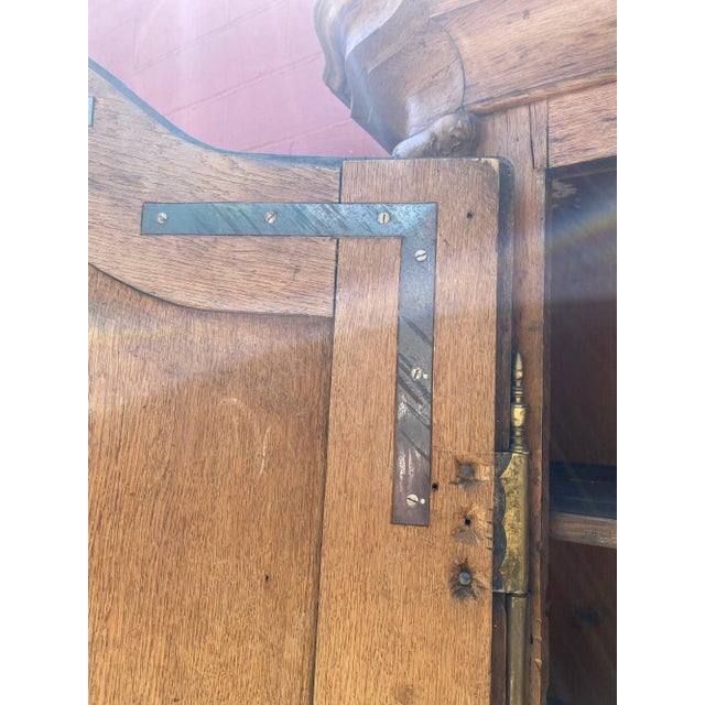 Large Impressive French Oak Armoire For Sale - Image 11 of 13
