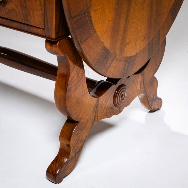 Biedermeier Writing Table, 1830 For Sale - Image 13 of 15