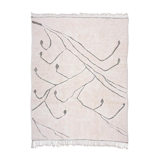 Hand-Knotted Wool Rug with Flowing Lines by Azele Studio For Sale - Image 10 of 10