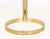 Modern Circular Glass Top Brass Coffee Table For Sale - Image 4 of 7