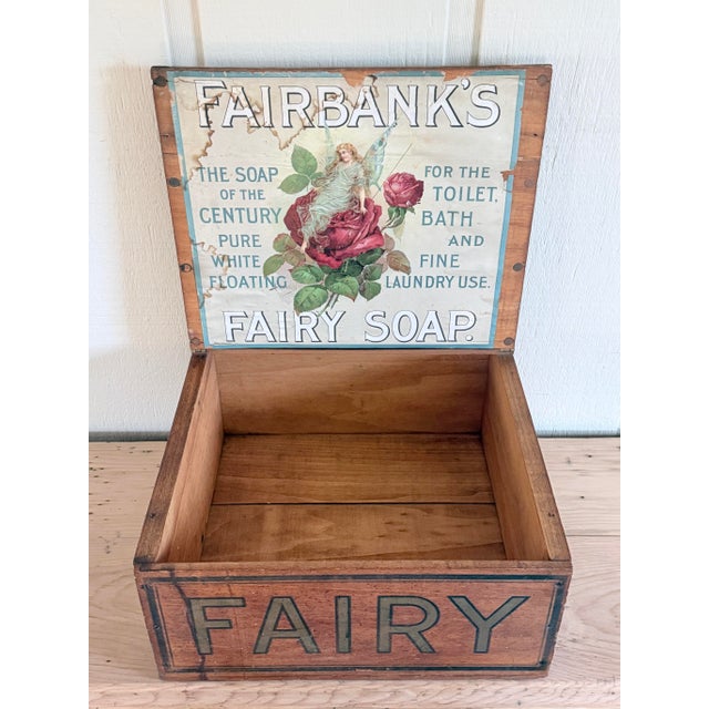 Fairbanks Morse and Company Antique Fairbanks Fairy Soap Crate For Sale - Image 4 of 9