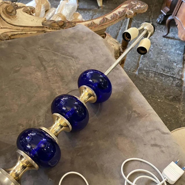 Mid-Century Modern 1970s Space Age Table Lamp Designed by Gaetano Sciolari For Sale - Image 3 of 12