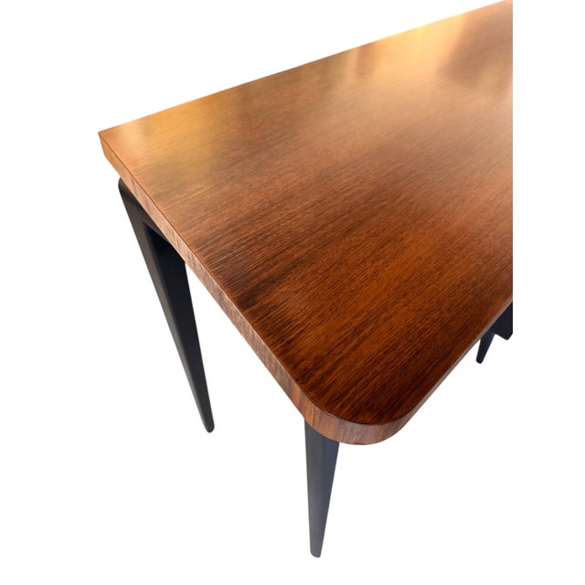 Brown Mid-Century Modern Asymmetrical Desk by Mallin Furniture Co. For Sale - Image 8 of 12