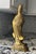 Vintage Cast Brass Guanyin Figure on Fish and Wave Base For Sale - Image 4 of 9