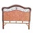 Braided Lacquered Baker Styel Weaved Wicker Queen Size Headboard For Sale