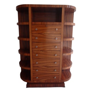 Semainier with Drawers and Side Shelves, 1930s For Sale