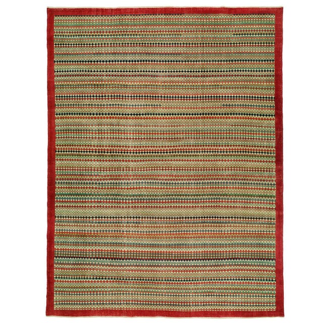Vintage Turkish Deco Carpet For Sale - Image 15 of 18