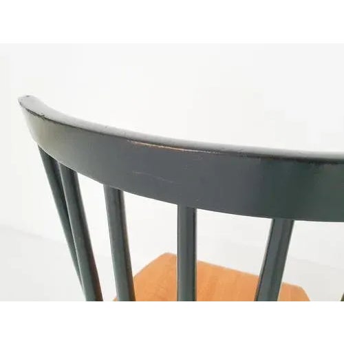 Set of Set of Two Spindle Back Chairs, the Netherlands 1960s For Sale - Image 3 of 8