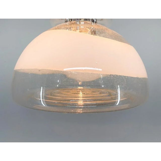 Murano Glass and Chrome Pendant by Mazzega, Italy, 1960s For Sale - Image 11 of 14