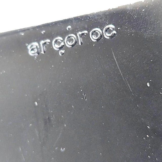 Black 1980s Arcoroc France "Octime" Black Oval Platter For Sale - Image 8 of 8