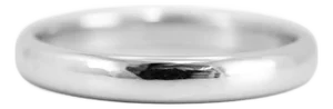 Ladies Tiffany & Co. Tiffany Forever 950 Platinum 3mm Wedding Band Ring, Size 7.5