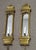 French Mid 20th Century French Bronze and Gilt Mirror Pagoda Form Half Lentern Wall Sconces - a Pair For Sale - Image 3 of 12